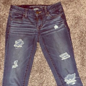 American Eagle Destroyed Jeggings Size 2